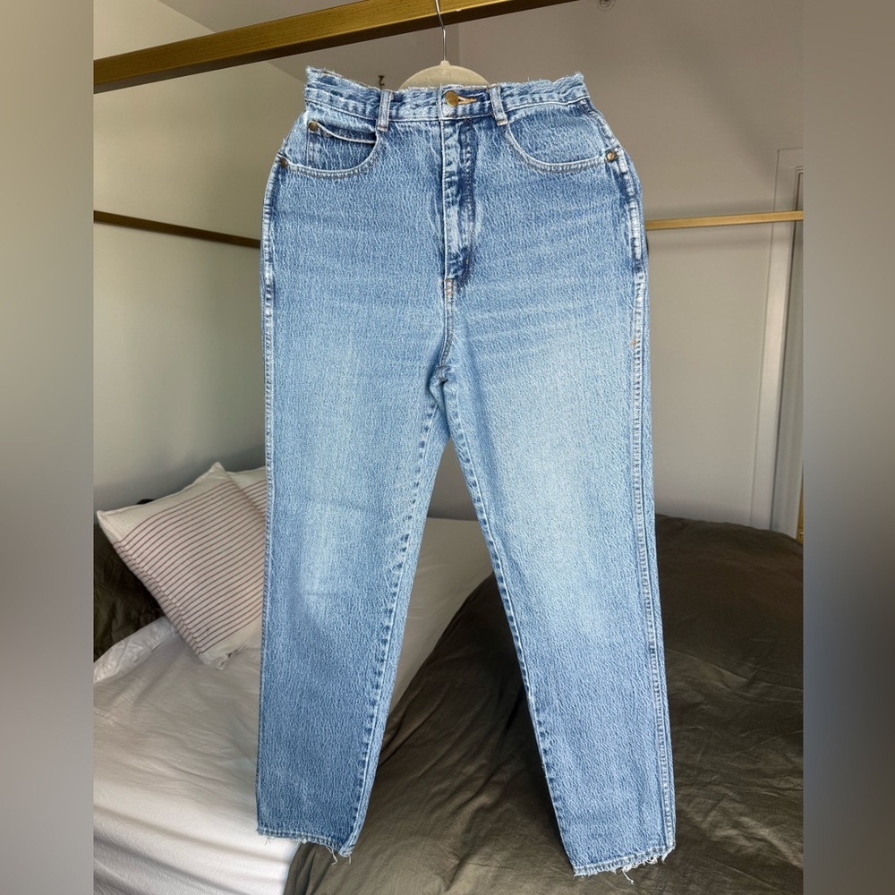 Vintage Gitano Acid Wash Jeans Womens PS 8 R 100% Cotton High Waist Tapered 80s